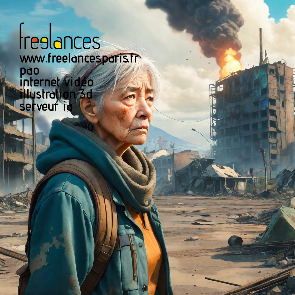 Pao mise en page internet vidéo illustration 3d serveur IA générative AI freelance paris studio de création magazines PSSE9A50